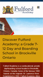 Mobile Screenshot of fulfordacademy.com