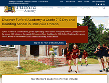 Tablet Screenshot of fulfordacademy.com